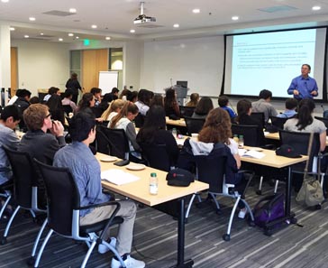 Students at lecture at Gilead.